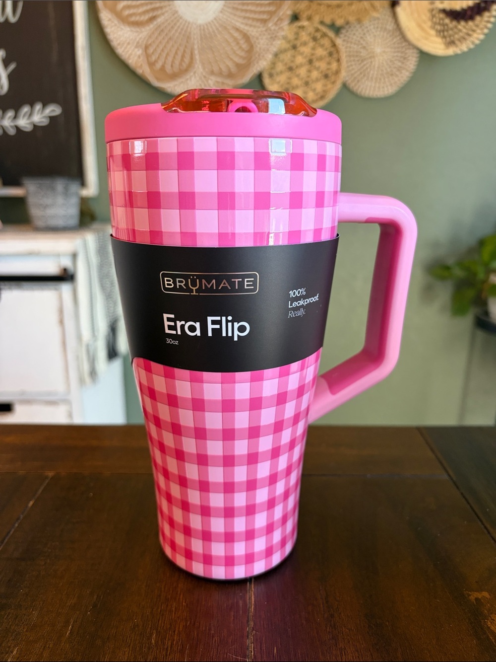 BruMate Era Flip 30oz in Pink Gingham! New!
